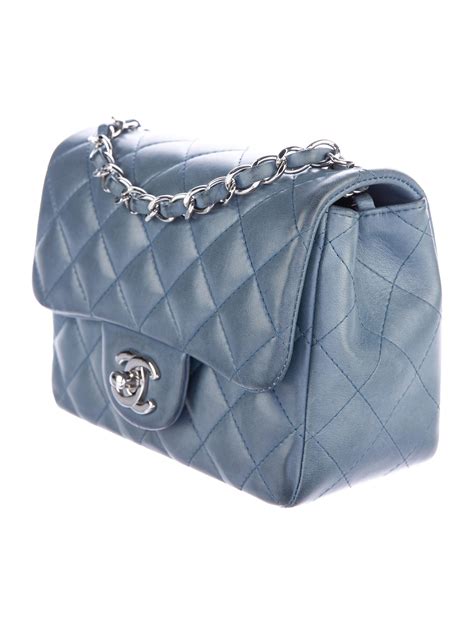 blue chanel mini flap|Chanel classic flap small price.